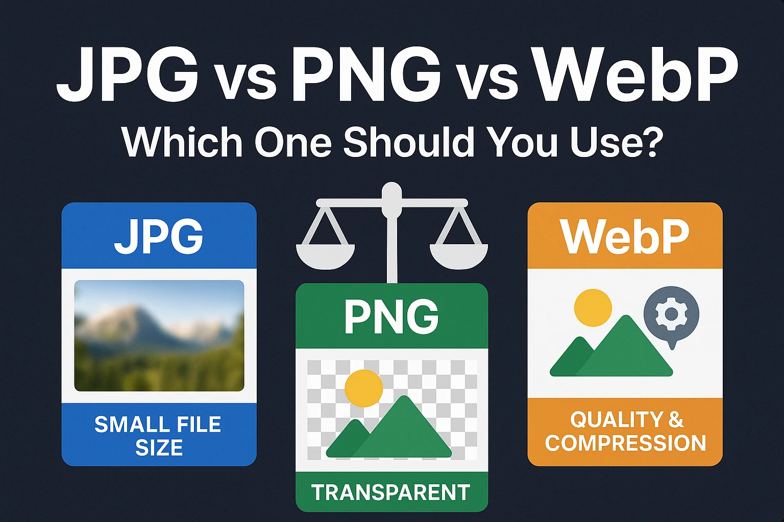 Choosing image formats