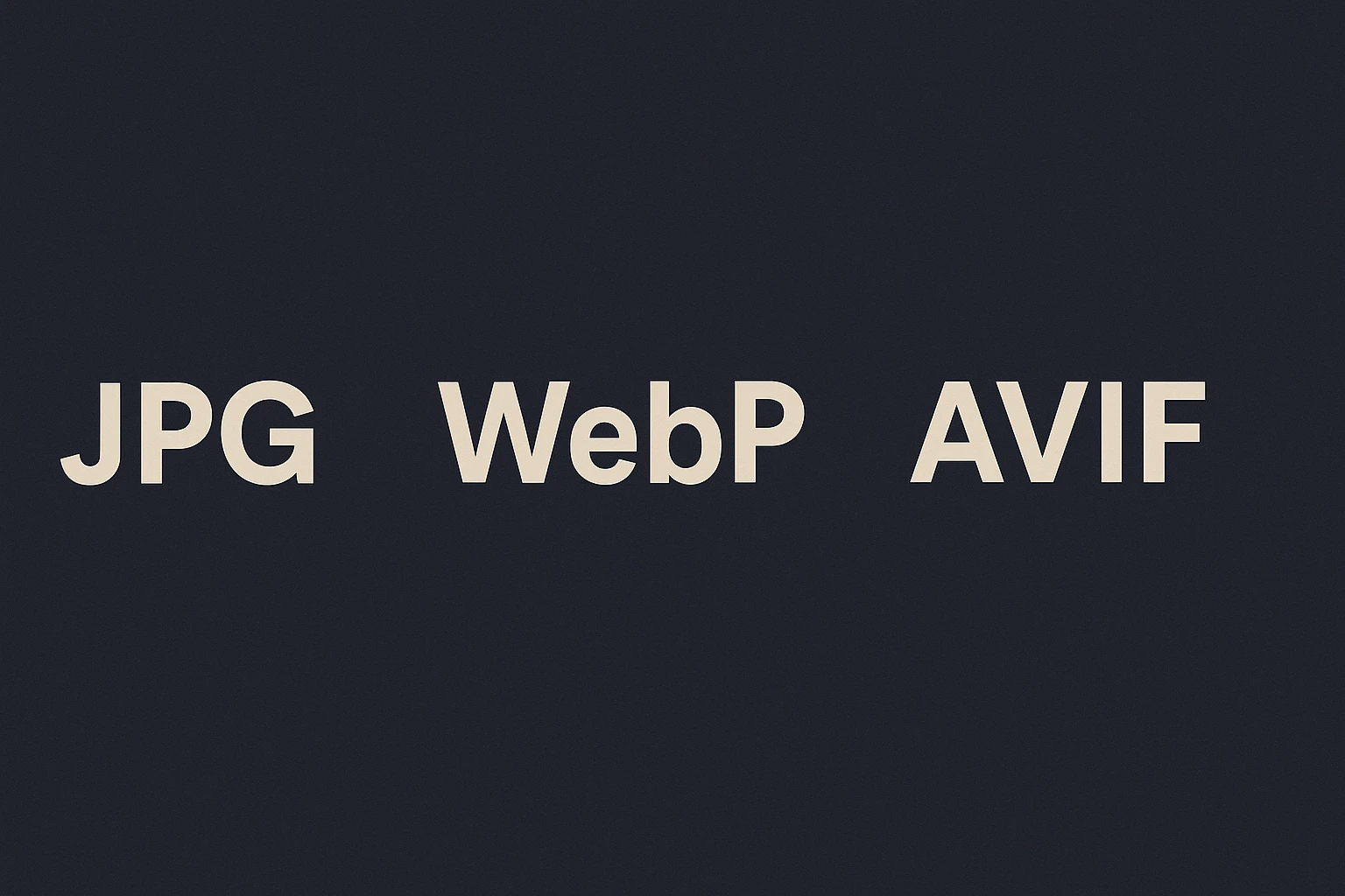 Logos of JPG, PNG, WebP, AVIF, SVG