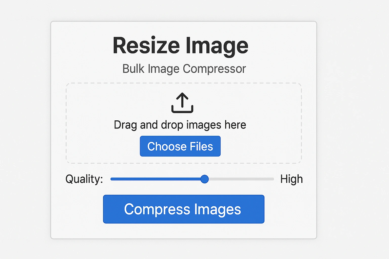 Bulk Compressor Feature